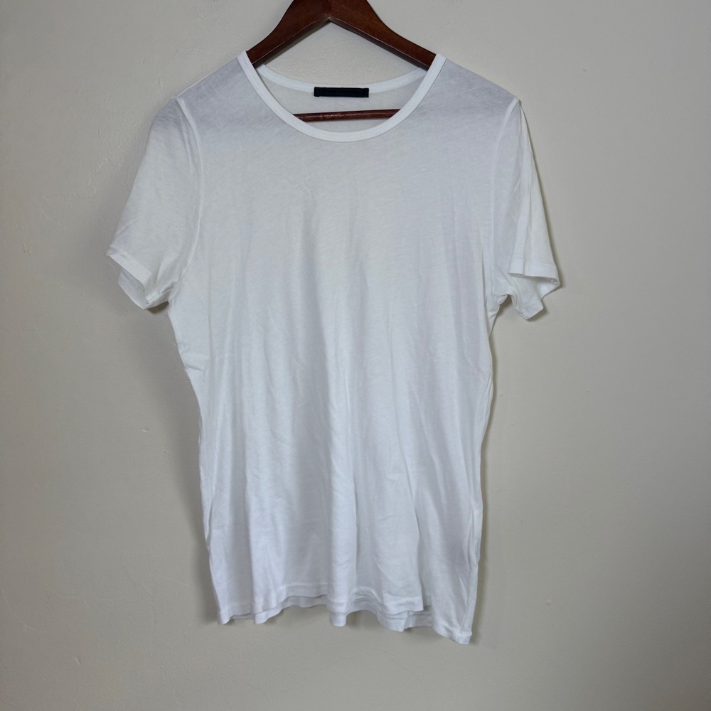 Jenni Kayne‎ 381-11000-JKC Lightweight Cotton Crewneck T-Shirt Size S White